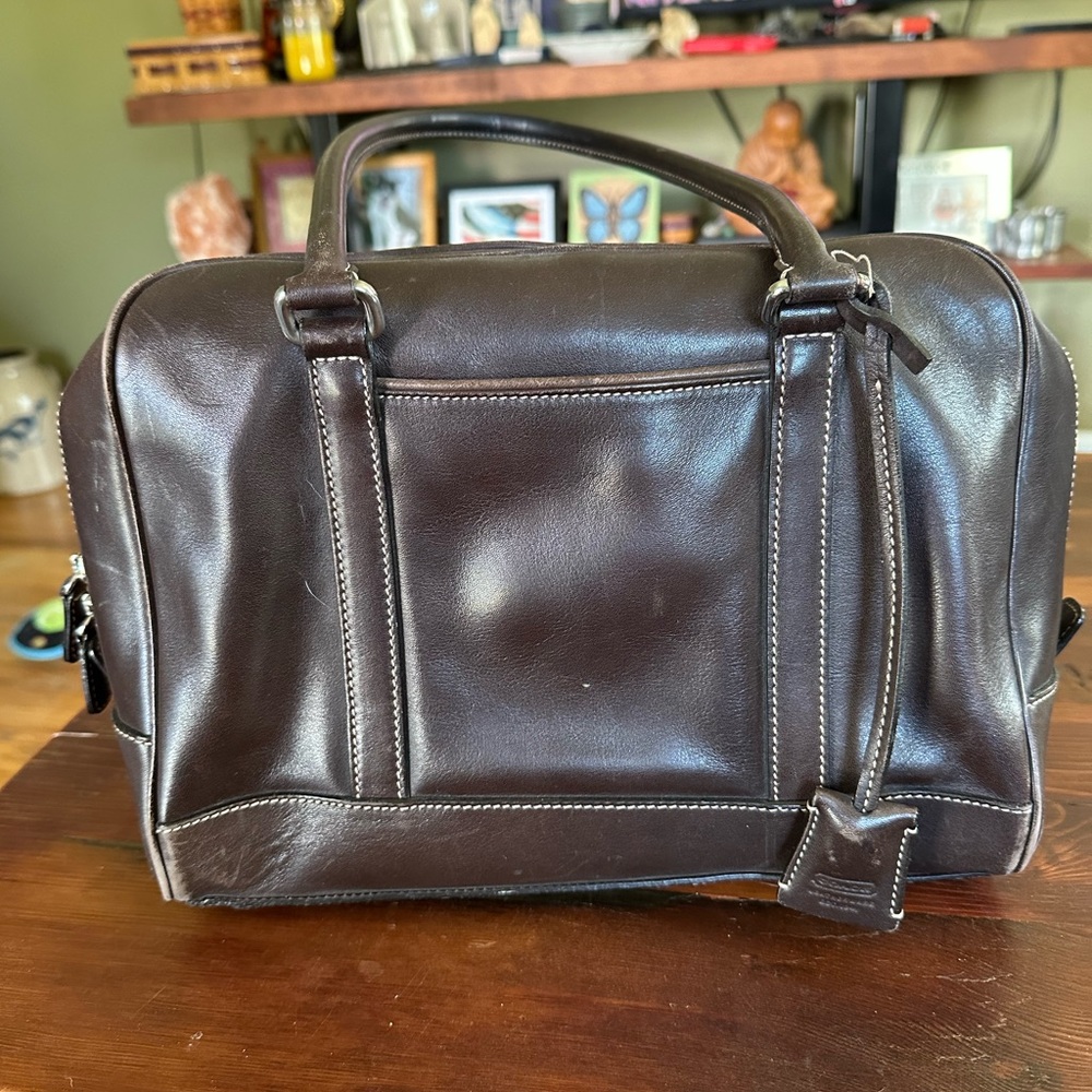 Vintage Coach Dark Brown Shoulder Bag/Satchel